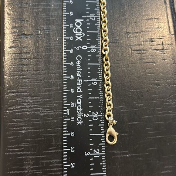 Vintage '1990's Talbot Bib Fashion Gold Tone Nautical Charm Necklace Shell Fish - Picture 8 of 8